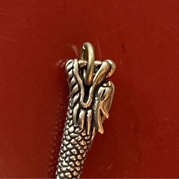 Vintage brass dragon snuff spoon - Picture 8 of 8
